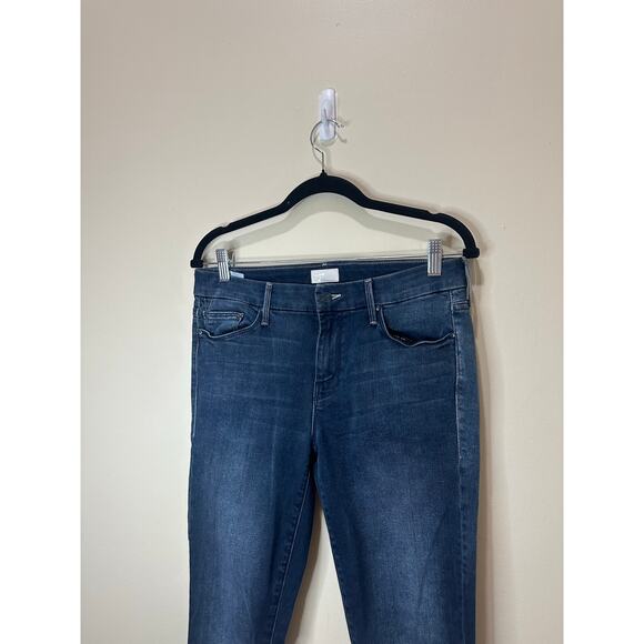 Mother The Looker Ankle Fray in Repeating Love Sz 29 Women's Jeans Nice - Picture 3 of 9